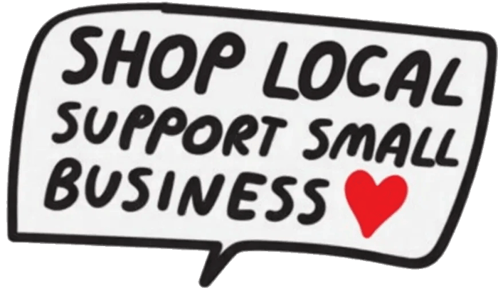 Shop Local Support Small Business speech bubble