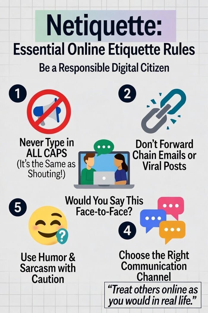 Online communication and netiquette